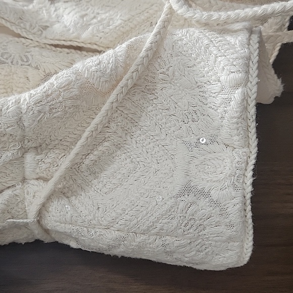 Maje-Lichet Sequined Tie-Waist Top-Size Small - Picture 12 of 17